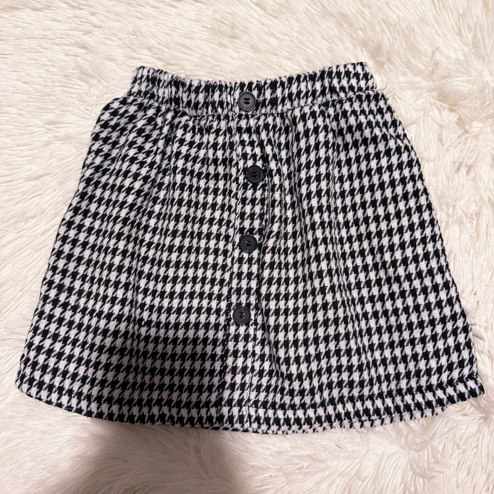 SHEIN Girls Houndstooth Skirt